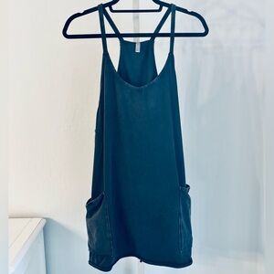 Free People FP Movement Hot Shot Mini Dress
Built-in Shorts, Washed Black, Sz L